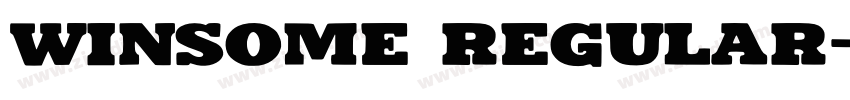 Winsome Regular字体转换